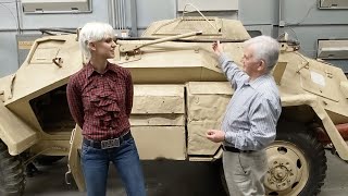 Sdkfz 223 with Hilary Doyle at NACC Ft Benning [upl. by Anilec]