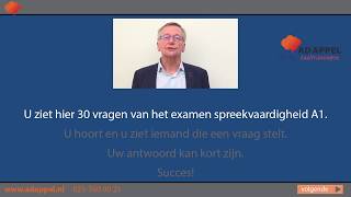 EXAMENTRAINER A1  Spreken  30 vragen  set 1 2025 [upl. by Harlamert]