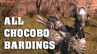 FFXIV All Chocobo Bardings ARRSHB [upl. by Snider]