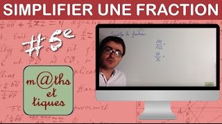 Simplifier une fraction 2  Cinquième [upl. by Nedyaj558]