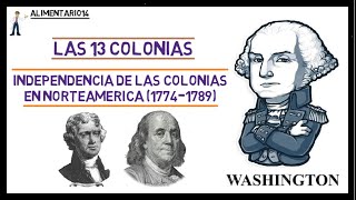 Las 13 Colonias  Independencia de EEUU  Resumen  Videos Educativos [upl. by Thorrlow]