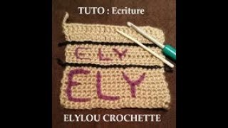 TUTO cours 41  Ecrire les lettres au crochet  crochet tutorial write the letters [upl. by Ayirp999]