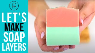 How to Make Layers in Cold Process Soap  Royalty Soaps [upl. by Alios]