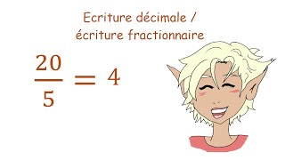 Ecriture décimale  écriture fractionnaire  Questions flash [upl. by Zerelda]