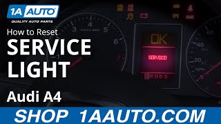 How to Reset Service Light 0409 Audi A4 [upl. by Anattar]