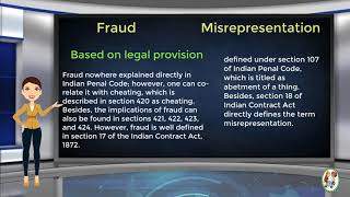 What is Difference Between Fraud amp Misrepresentation [upl. by Gisella]