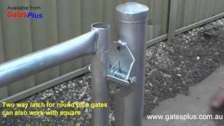 Gate Latch 2 way for round pipe and square [upl. by Releyks]