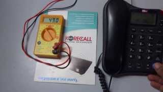 Telephone Line Onhook and Offhook voltage guide [upl. by Htyderem]