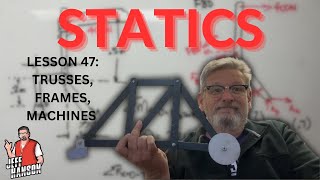 Statics Lesson 47  Intro to Trusses Frames and Machines [upl. by Lindley]