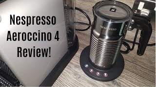 Nespresso Aeroccino 4 Milk Frother Review  Worth upgrading from the Aeroccino 3 [upl. by Maire]