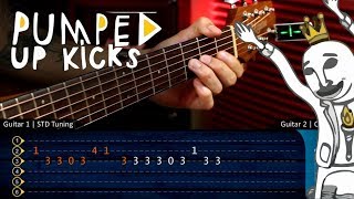 PUMPED UP KICKS Foster The People Guitar Cover Tutorial TABS  Cover Guitarra Christianvib [upl. by Gerick81]