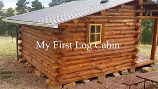 My First Log Cabin  A Simple design you can build [upl. by Naihtniroc359]