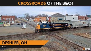 Deshler Ohio USA  Virtual Railfan LIVE [upl. by Llehcsreh212]