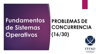 Sistemas Operativos Problema de la concurrencia 16 Semáforos sincronización [upl. by Shirl]