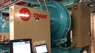 Trane Centrifugal Chiller Startup and Shutdown [upl. by Aicekal70]