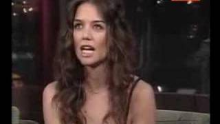 Katie Holmes on David Letterman part1 [upl. by Wawro619]