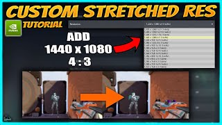 How To ADD CUSTOM Resolution In VALORANT  1440x1080 43 [upl. by Jessa]