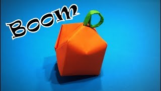 Origami Bomb  How to Make a Paper Bomb Really That Explodes DIY  Easy Origami ART Paper Crafts [upl. by Wisnicki]