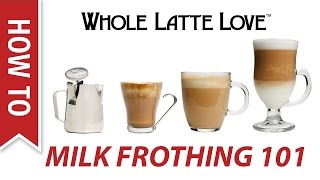 Milk Frothing for Beginners [upl. by Lenka]