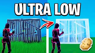 How To Get ULTRA LOW Graphics In Fortnite FPS BOOST [upl. by Jorge]