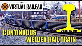 Continuous rail train on the 360 camera at Deshler OH [upl. by Anaimad571]