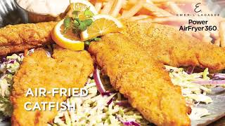 AirFried Catfish  Emeril Lagasse Power AirFryer 360 Recipes [upl. by Ayojal415]