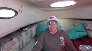 HOW TO SETUP FOR AN OVERNIGHT STAY ON A SMALL CUDDY CABIN INFO ON PRIVATE SELLER WAC BOAT [upl. by Yr]