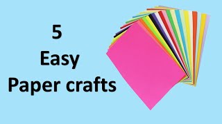 paper craft with one a4 size sheet  5 Easy diy paper crafts to teach your kids [upl. by Craig736]