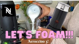 How To Foam Milk With Aeroccino 3 Make Coffee With Foam Tips amp Tricks  Easy Foamed Latte Recipe [upl. by Remoh40]