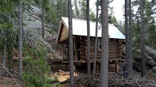 DIY Building Off Grid 10x12 Hunting Log Cabin [upl. by Seto907]