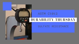 Durability Thursday  C1012 Sulfate Resistance Test [upl. by Sivert763]