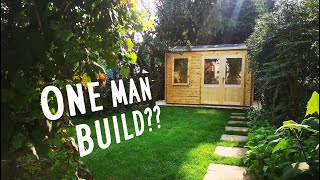 TINY LOG CABIN KIT  FULL DIY BUILD Dunster House  how to [upl. by Ritchie150]