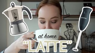 HOW TO MAKE A quotLATTEquot AT HOME moka pot  frother [upl. by Nileve917]