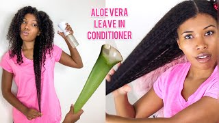 DIY ALOE VERA LEAVE IN CONDITIONER FOR EXTREME HAIR GROWTH AND SHINE [upl. by Taimi]