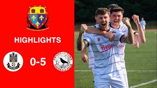 Caerleon 05 Cwmbrân Town  Gwent FA Senior cup  Quarter final highlights [upl. by Ariadne]