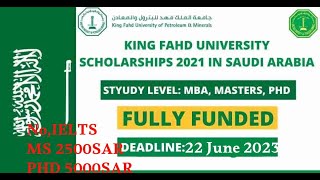 How to apply fully funded KFUPM scholarship [upl. by Lilian274]